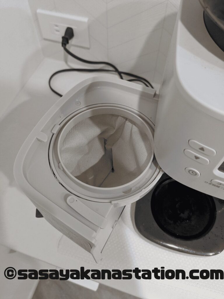 カフェばこproのフィルターセットの様子