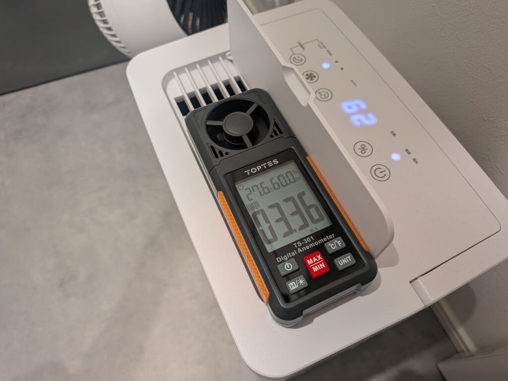 YDC-J03の風速を計測